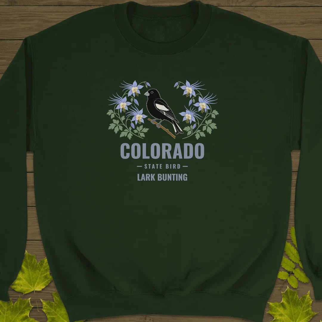 Colorado State Bird Sweatshirt in Forest Green