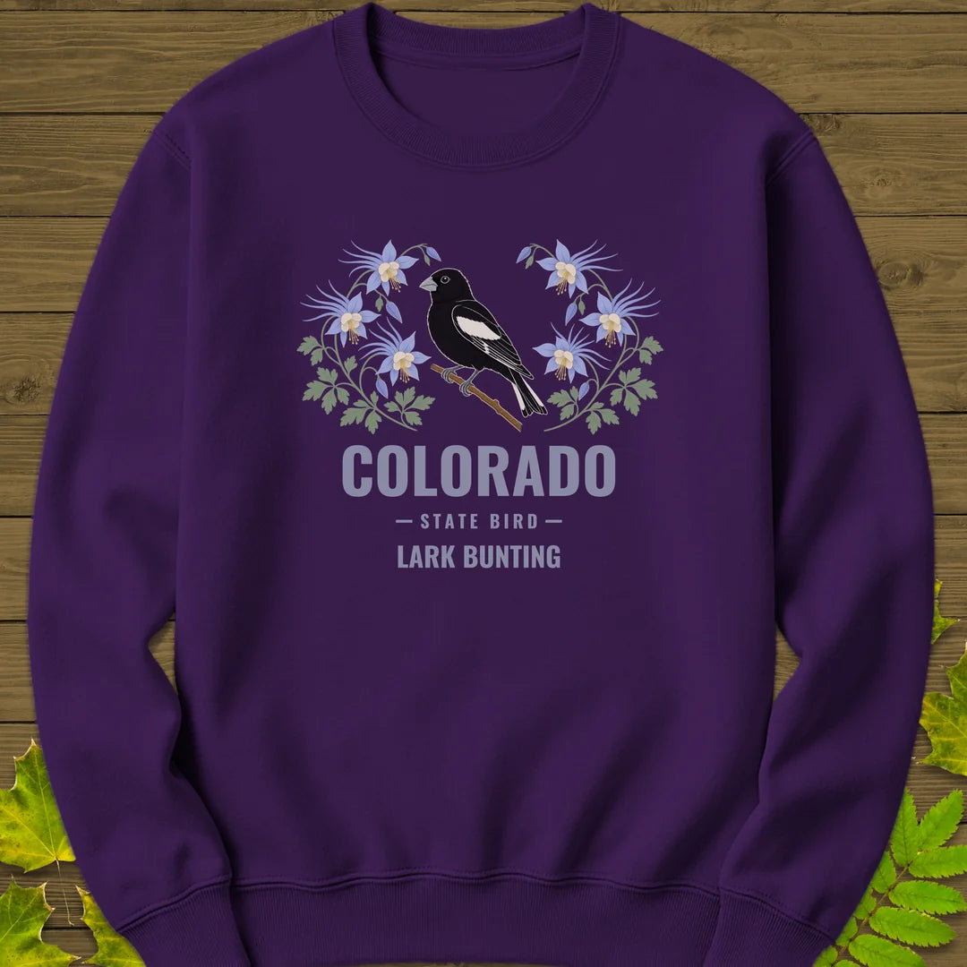 Colorado State Bird Sweatshirt in Purple
