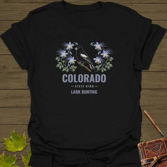 Colorado State Bird T-Shirt in Black
