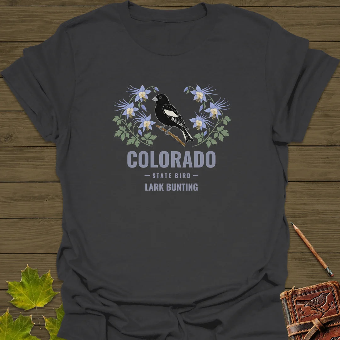 Colorado State Bird T-Shirt in Charcoal