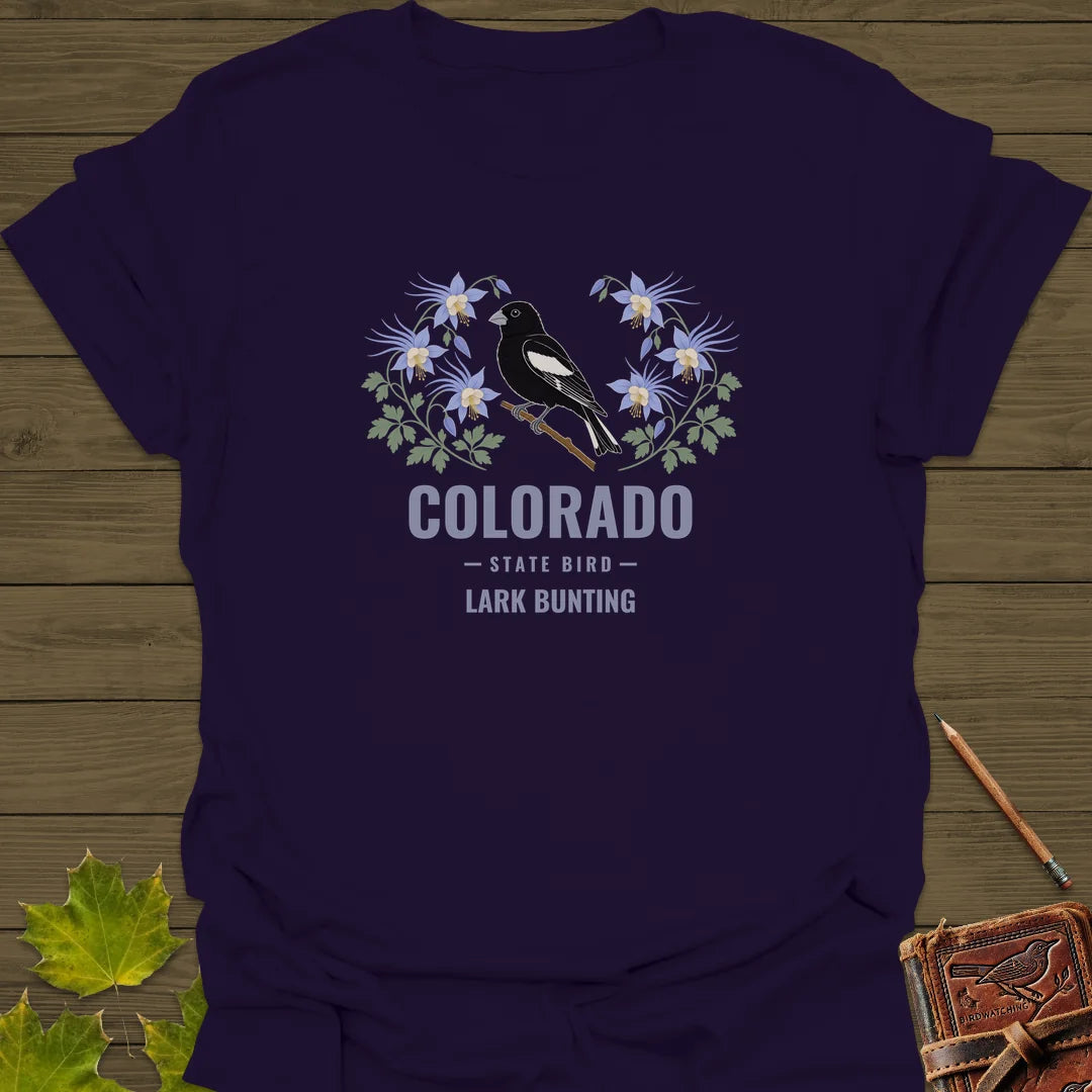 Colorado State Bird T-Shirt in Purple