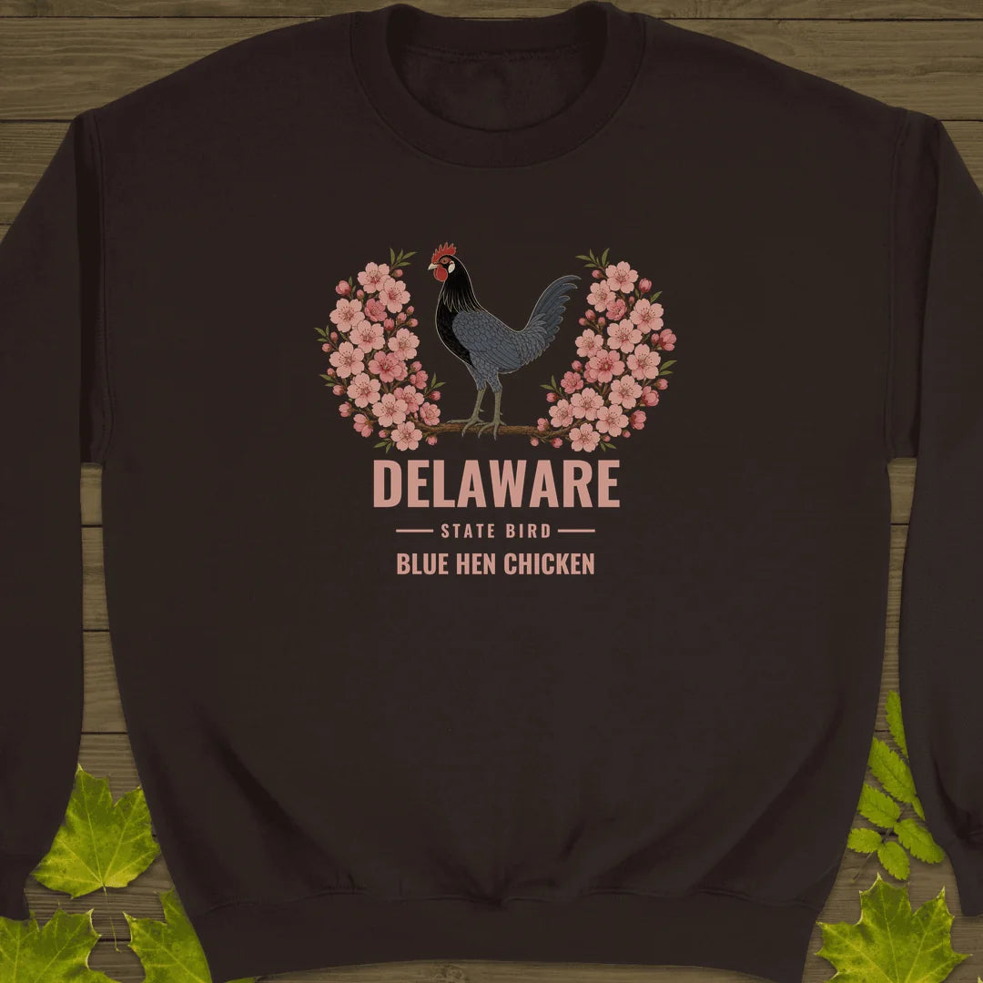 Delaware State Bird Sweatshirt in Dark Chocolate