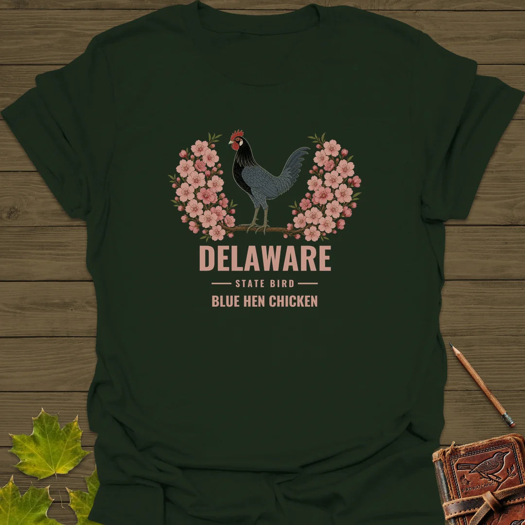 Delaware State Bird T-Shirt in Forest Green