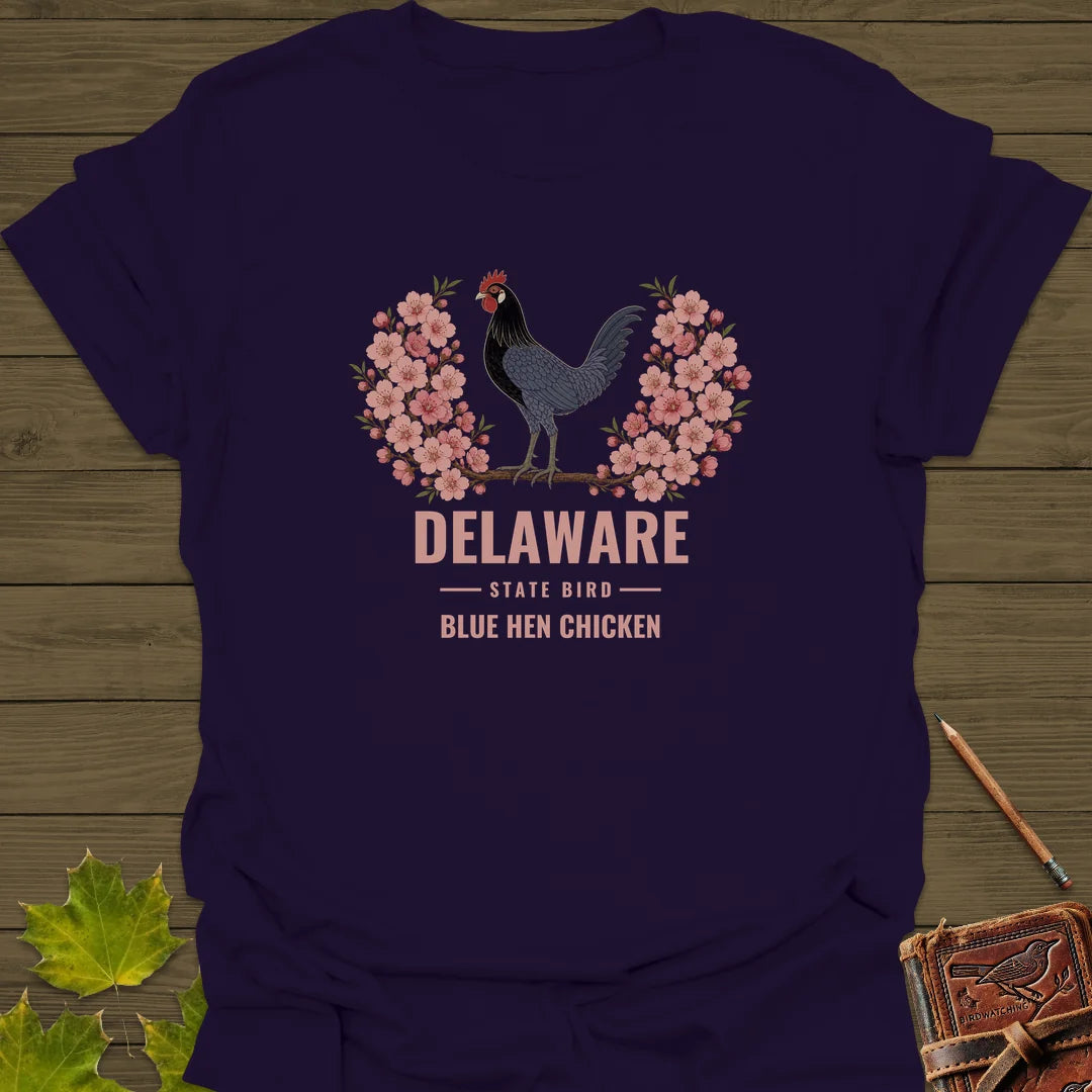 Delaware State Bird T-Shirt in Purple