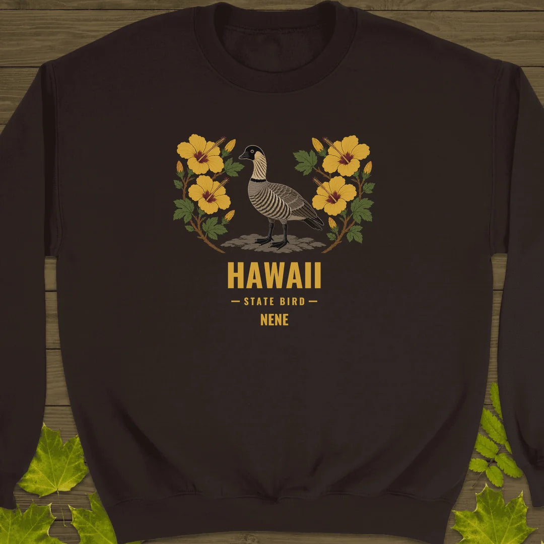 Hawaii State Bird Sweatshirt in Dark Chocolate