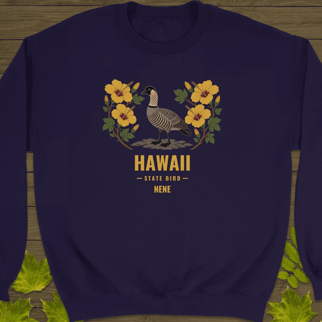 Hawaii State Bird Sweatshirt in Purple