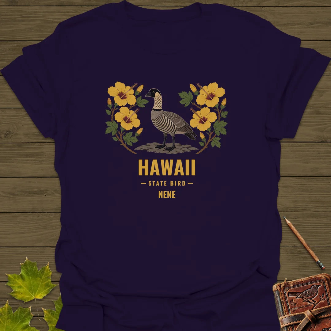 Hawaii State Bird T-Shirt in Purple