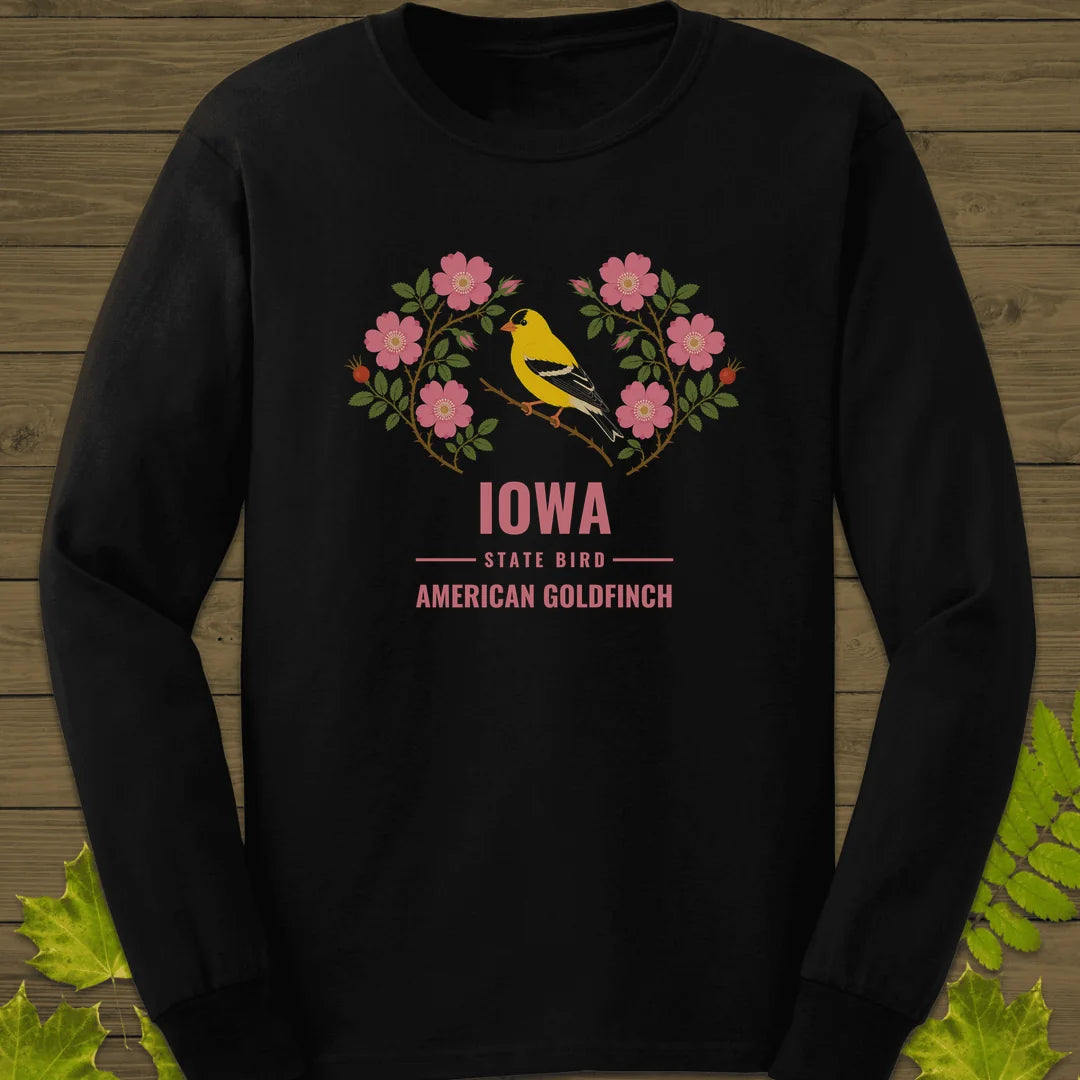 Iowa State Bird Long Sleeve in Black