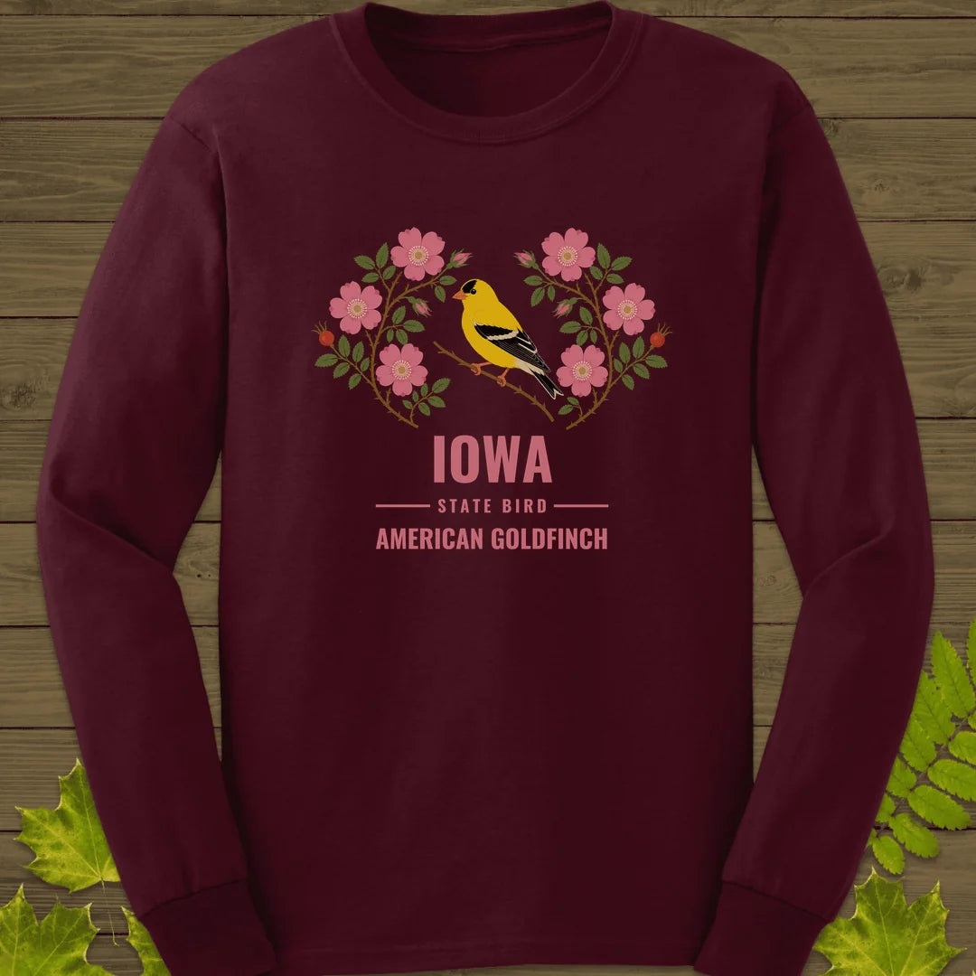 Iowa State Bird Long Sleeve in Maroon