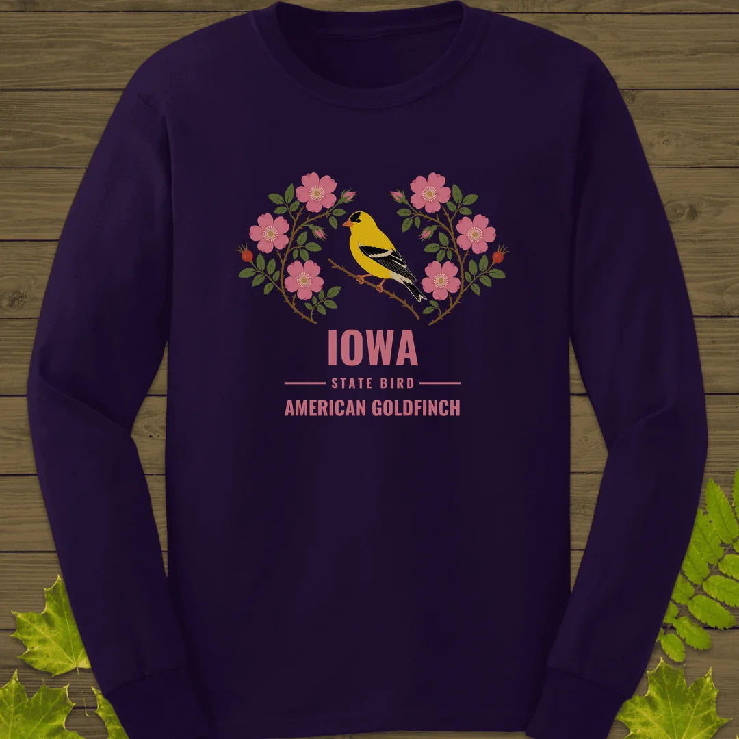 Iowa State Bird Long Sleeve in Purple