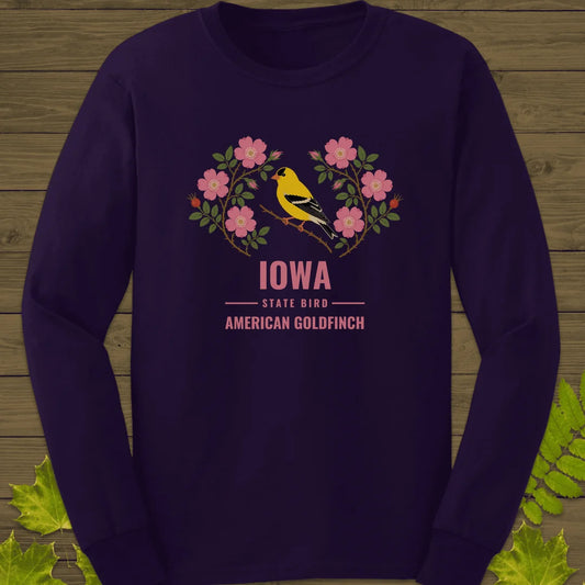 Iowa State Bird Long Sleeve in Purple