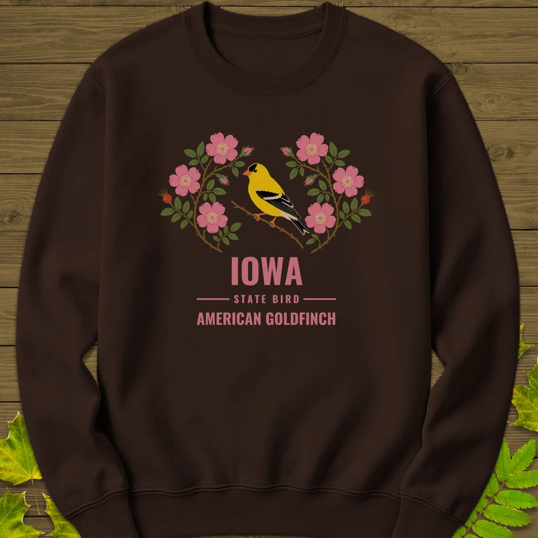Iowa State Bird Sweatshirt in Dark Chocolate