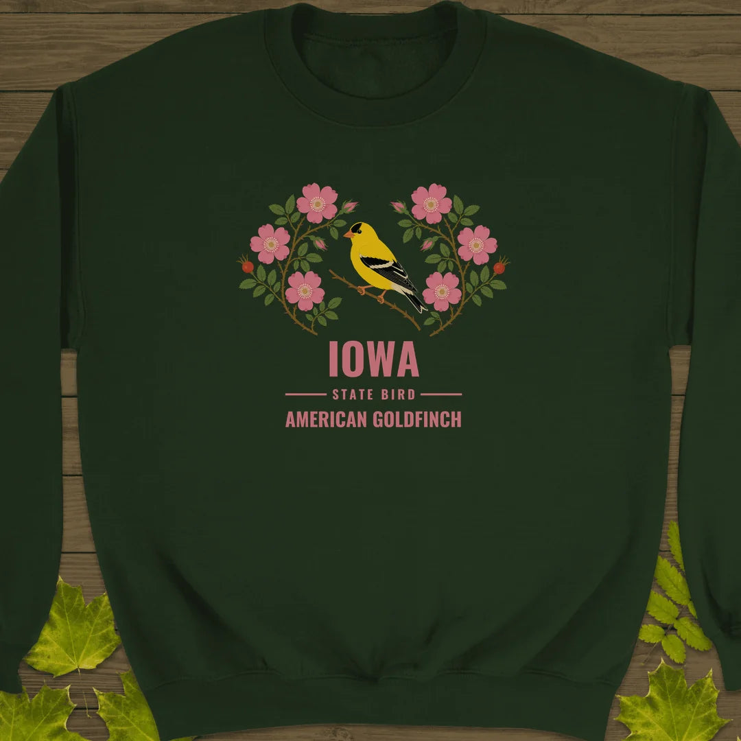 Iowa State Bird Sweatshirt in Forest Green