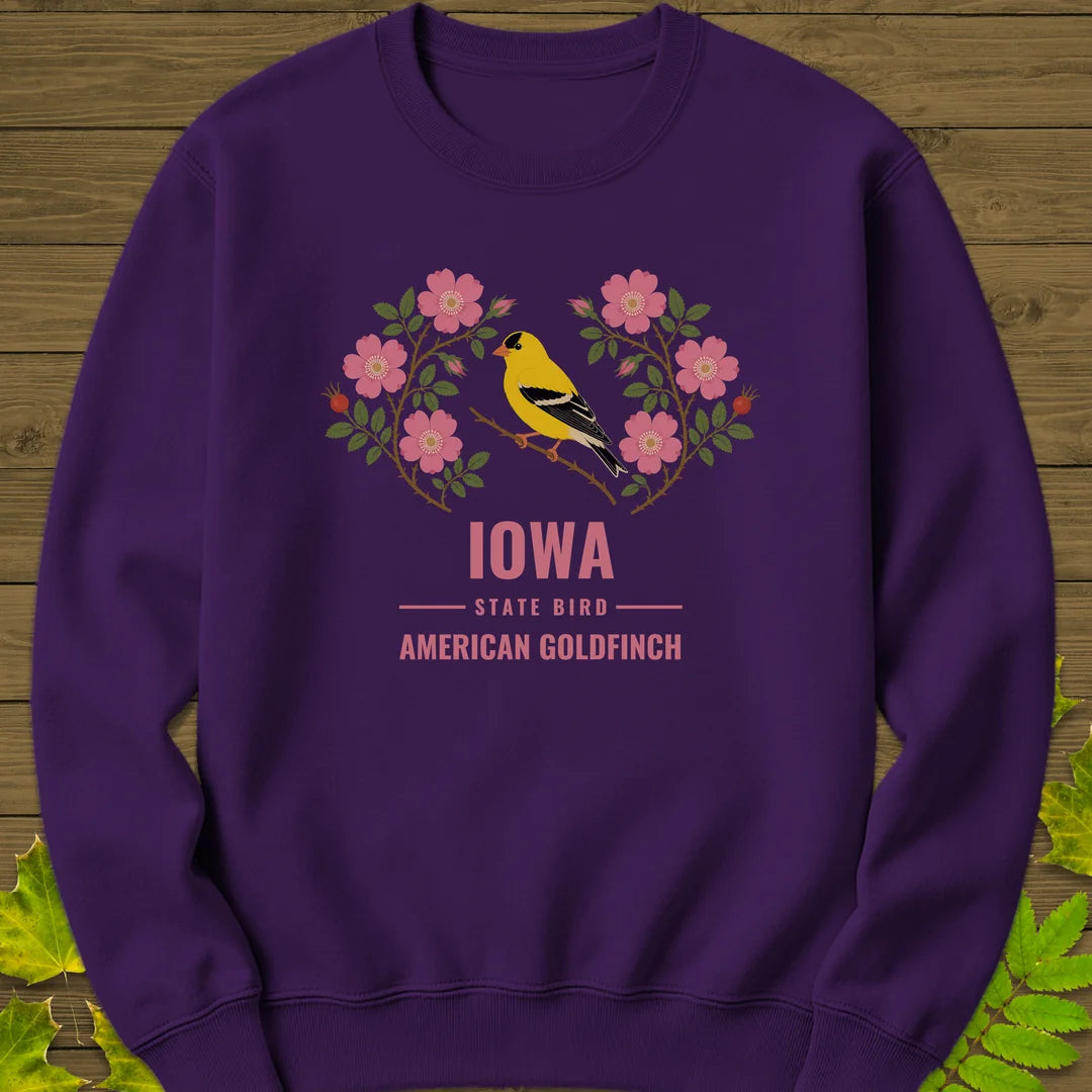 Iowa State Bird Sweatshirt in Purple