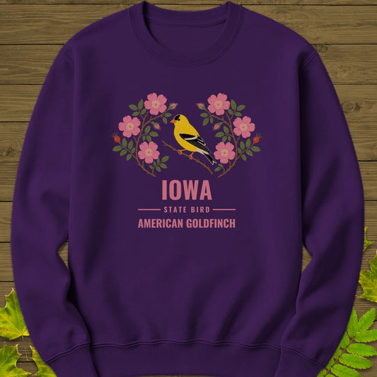 Iowa State Bird Sweatshirt in Purple