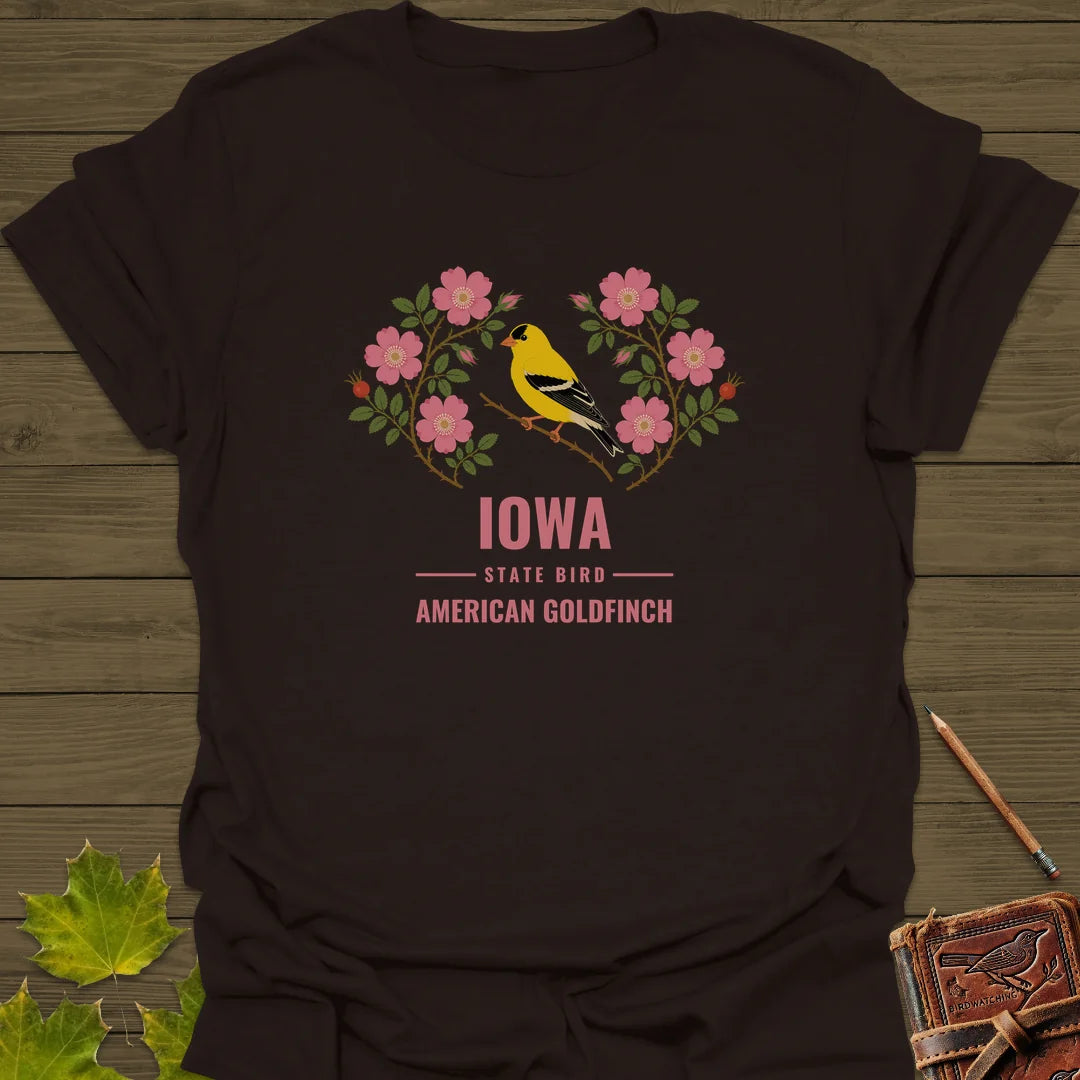 Iowa State Bird T-Shirt in Dark Chocolate