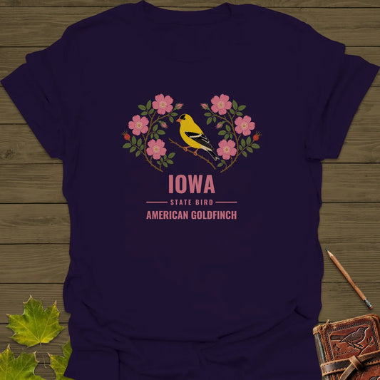 Iowa State Bird T-Shirt in Purple