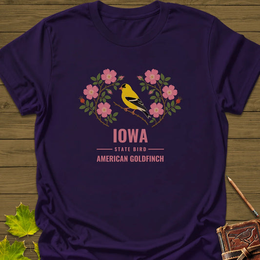 Iowa State Bird T-Shirt in Purple