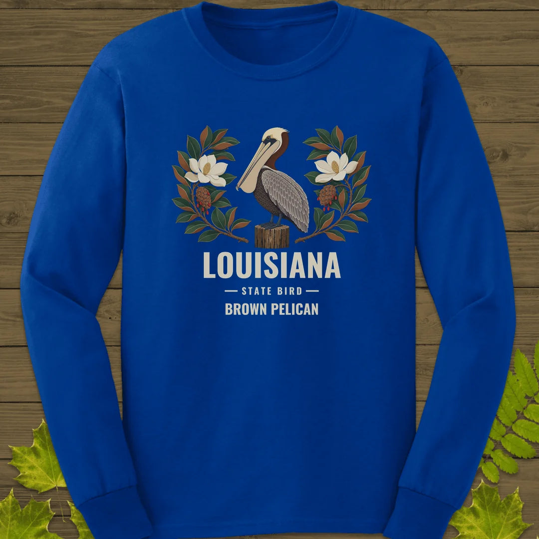 Louisiana State Bird Long Sleeve in Royal