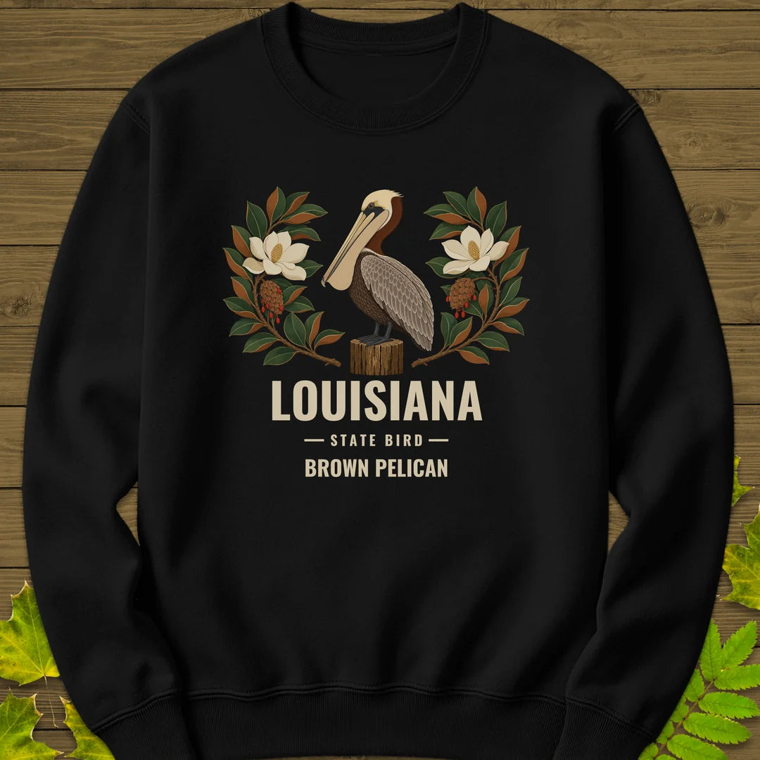 Louisiana State Bird Sweatshirt in Black