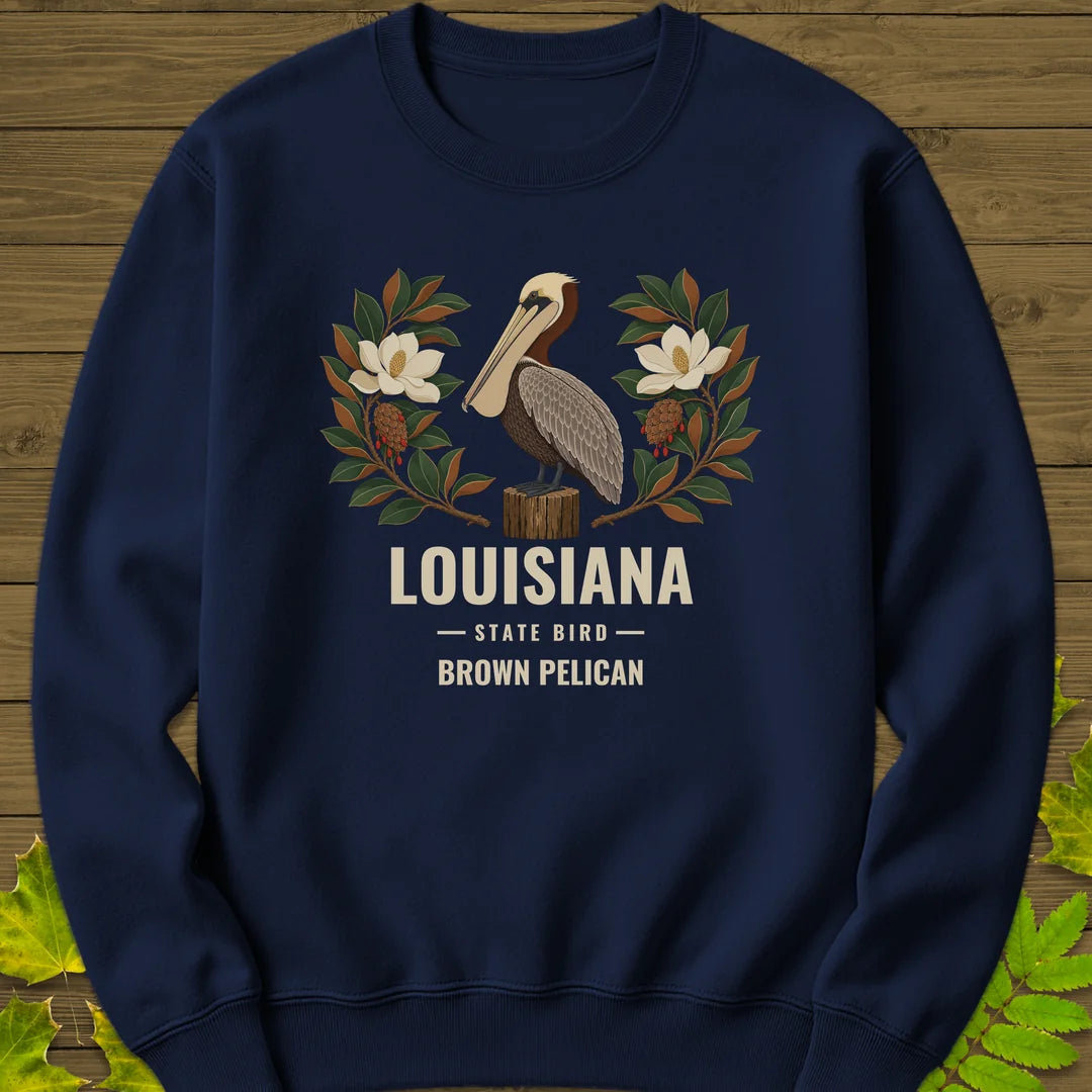 Louisiana State Bird Sweatshirt in Navy