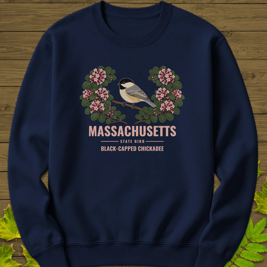 Massachusetts State Bird Sweatshirt in Navy