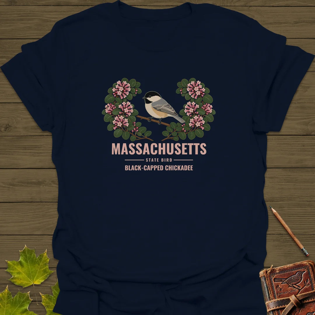 Massachusetts State Bird T-Shirt in Navy