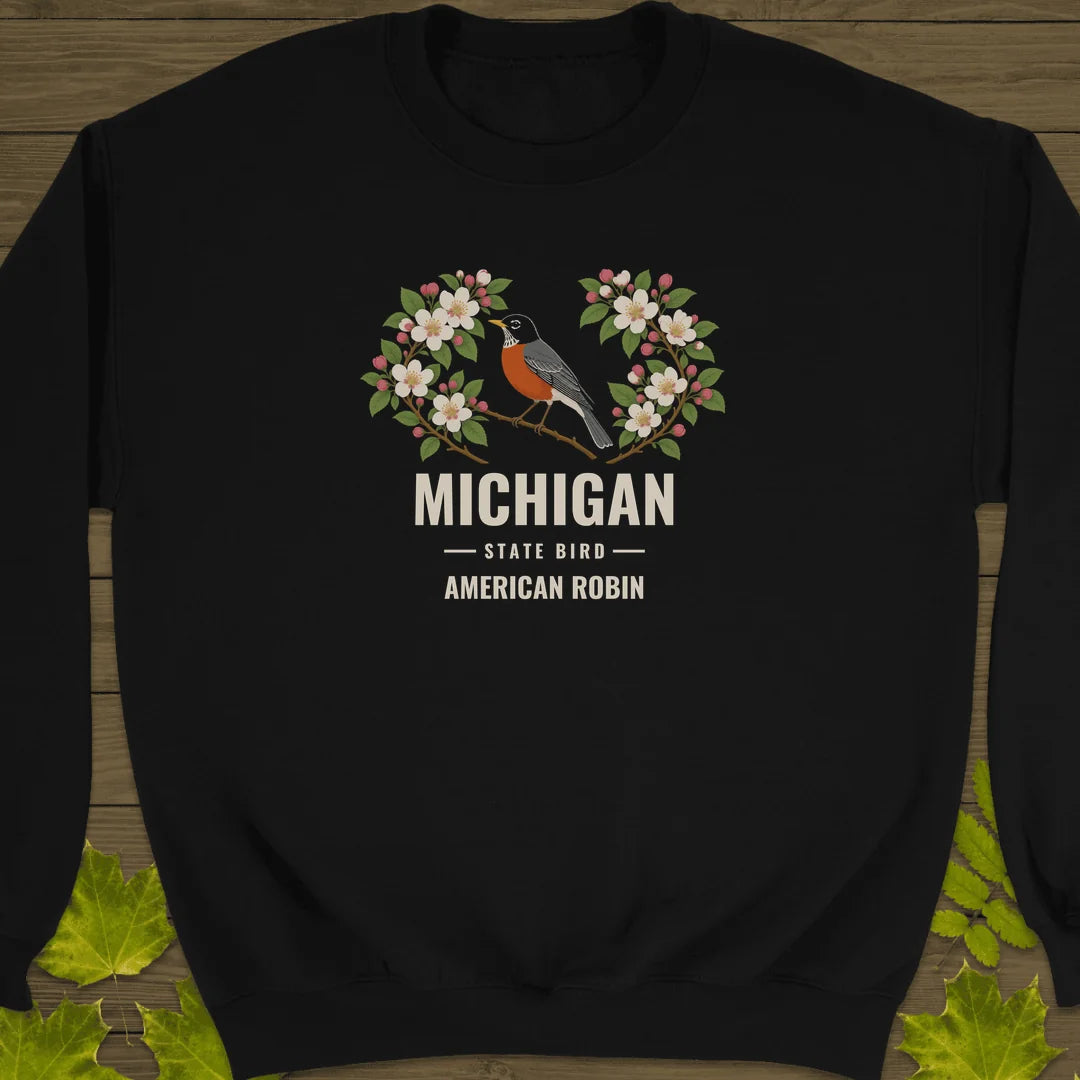 Michigan State Bird Sweatshirt in Black