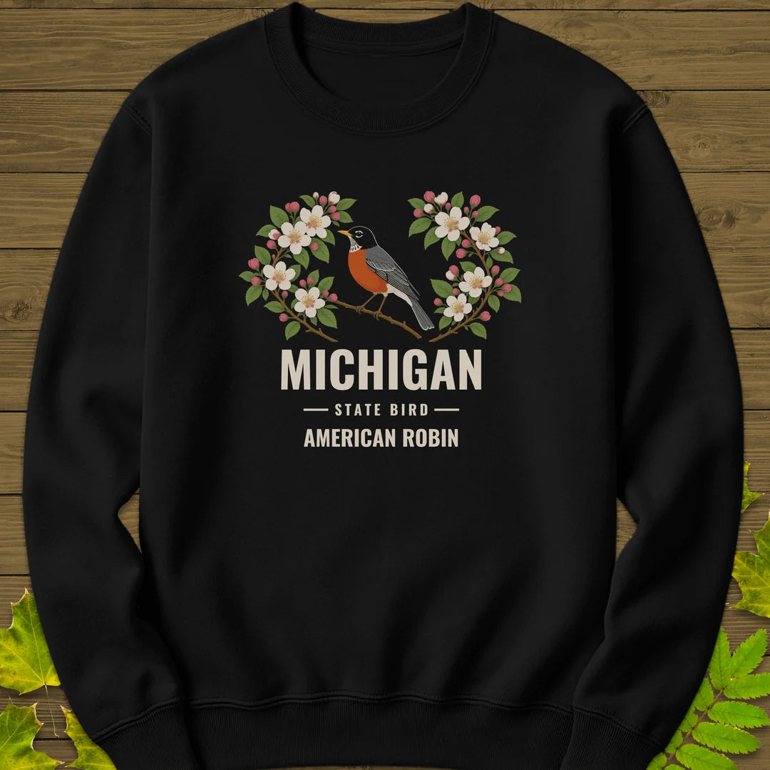Michigan State Bird Sweatshirt in Black