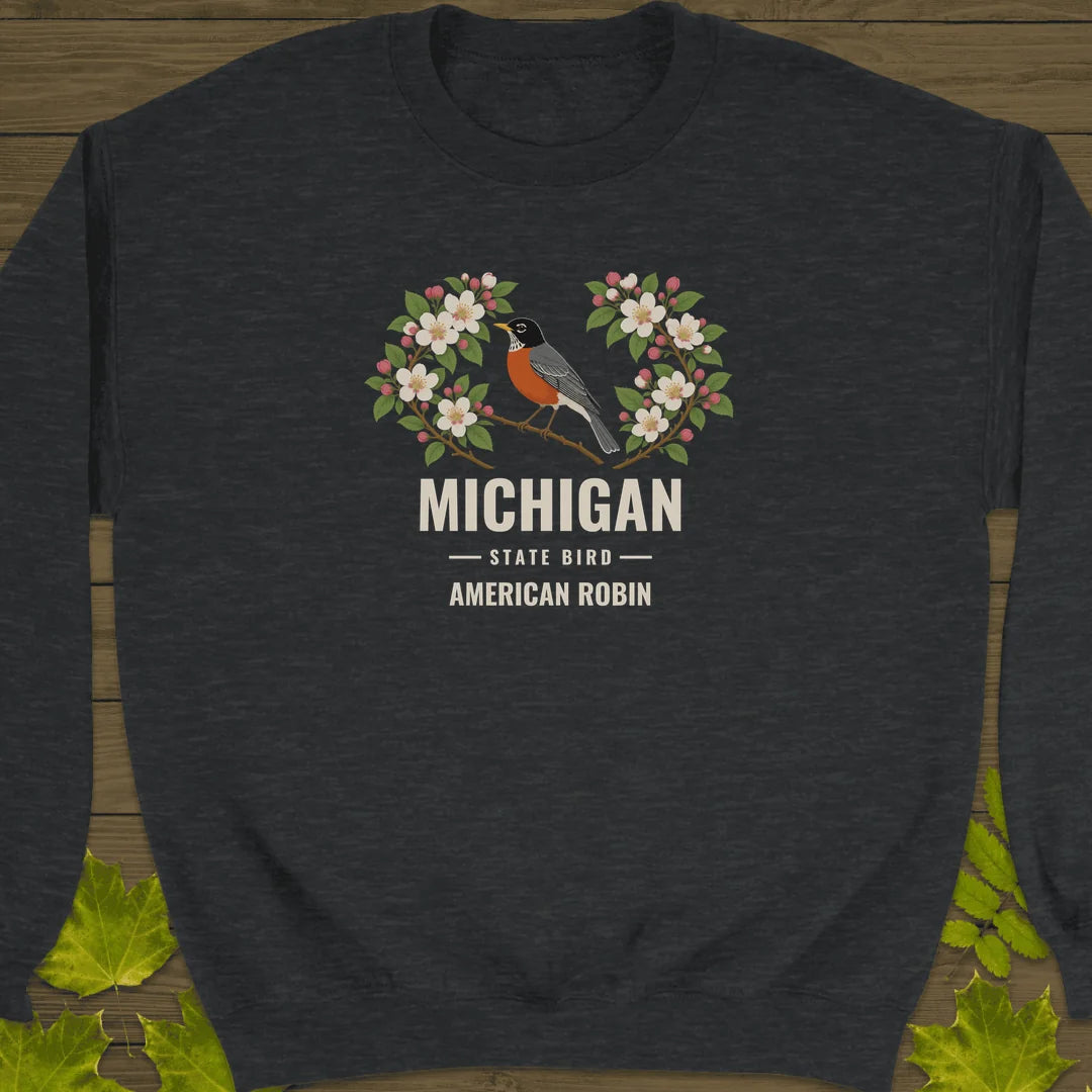 Michigan State Bird Sweatshirt in Dark Heather