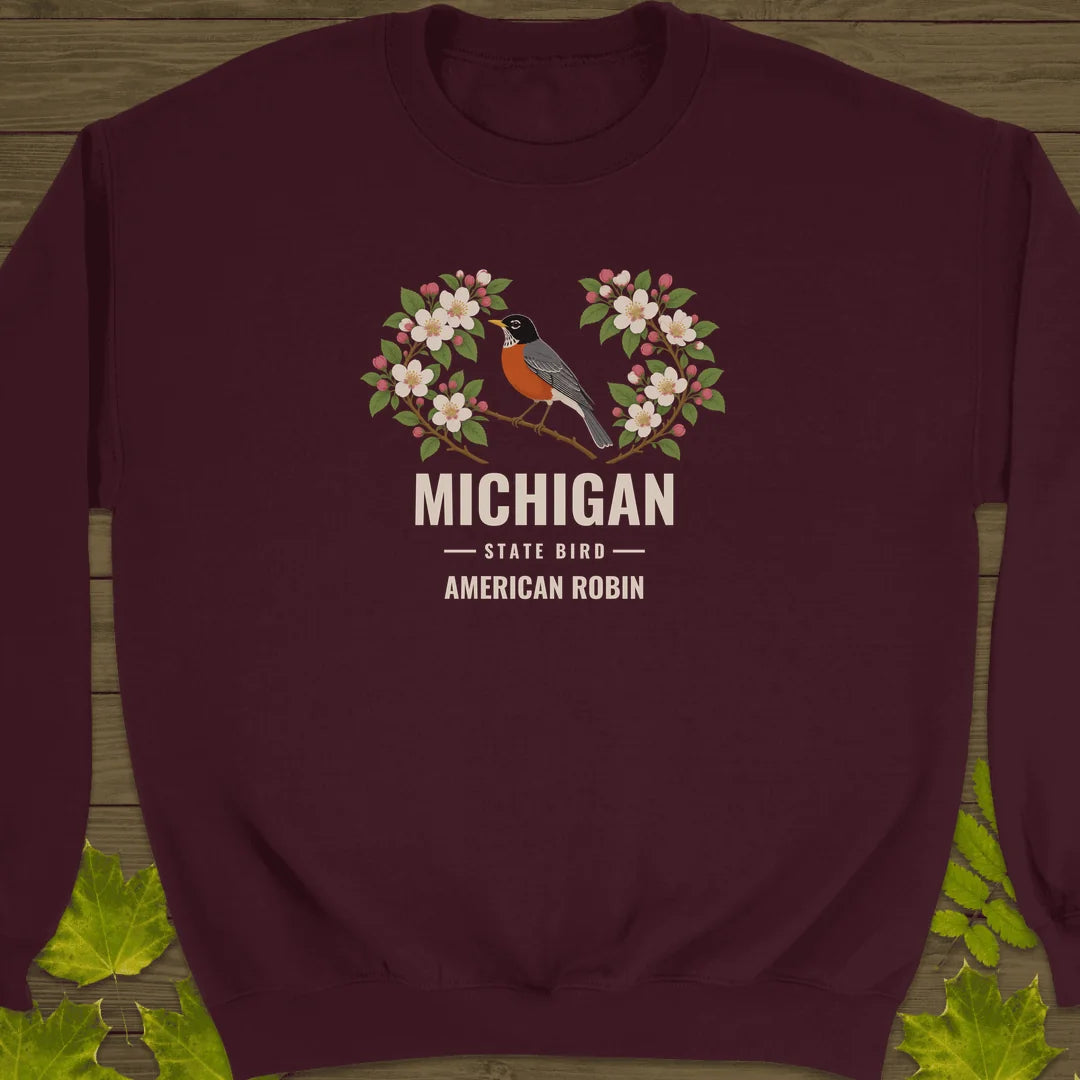 Michigan State Bird Sweatshirt in Maroon