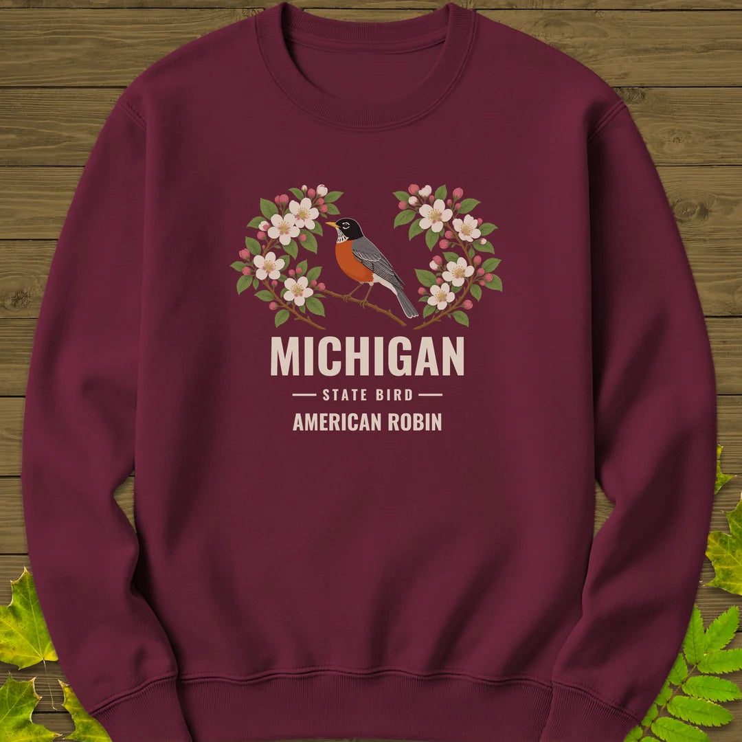 Michigan State Bird Sweatshirt in Maroon