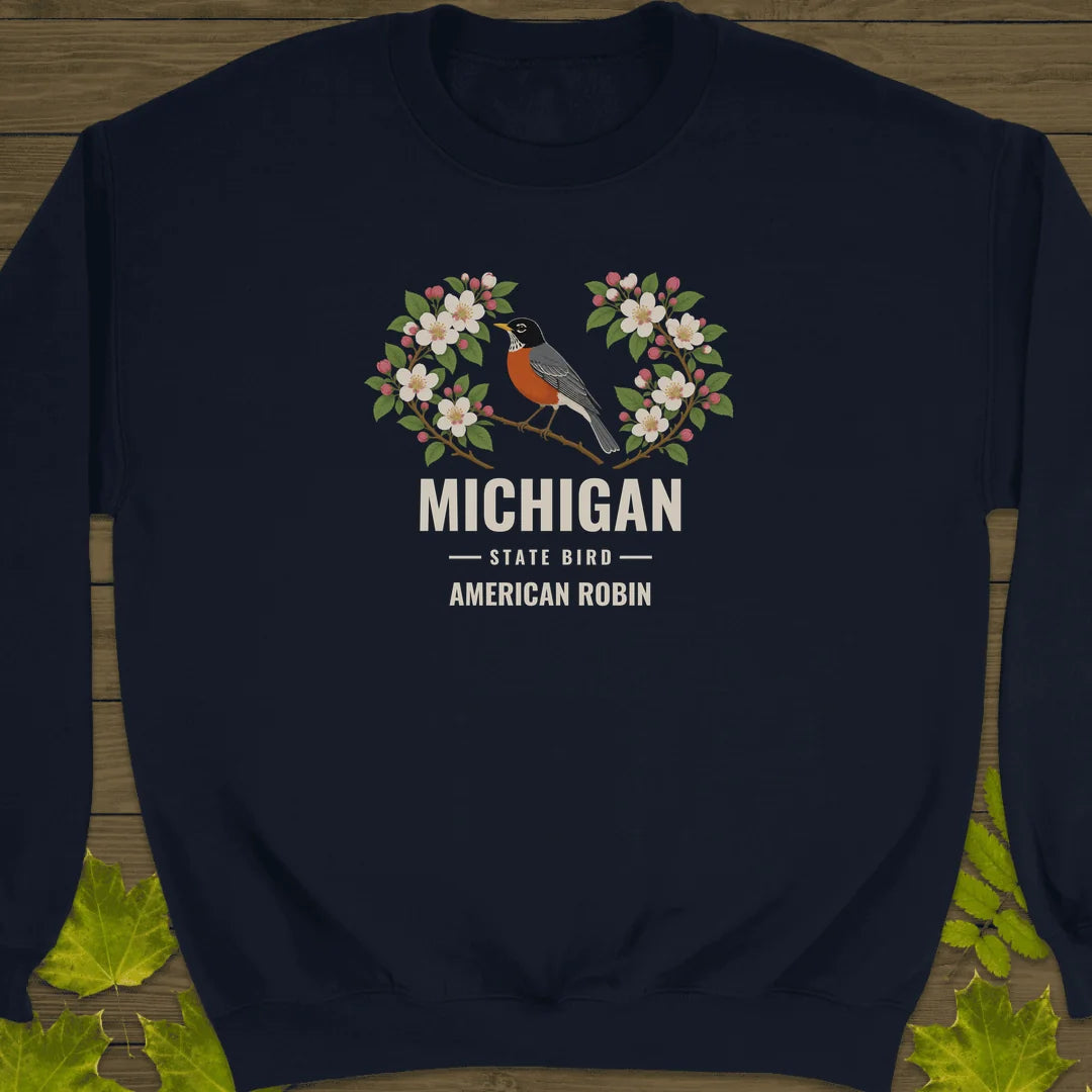 Michigan State Bird Sweatshirt in Navy
