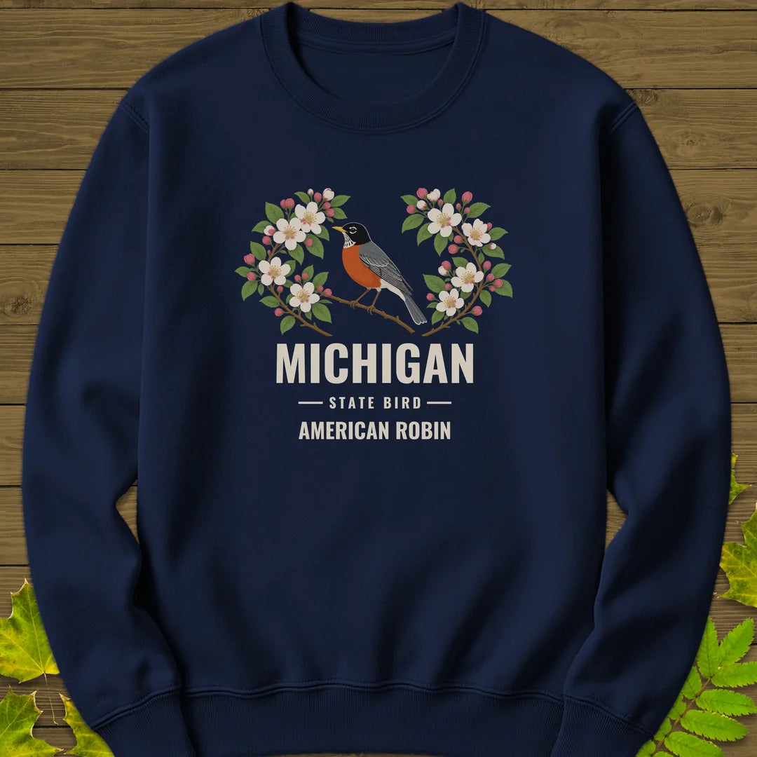 Michigan State Bird Sweatshirt in Navy