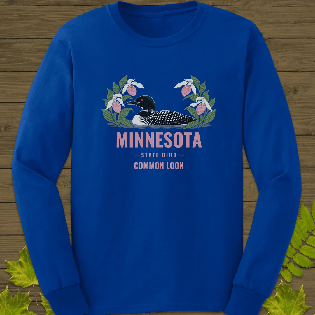 Minnesota State Bird Long Sleeve in Royal