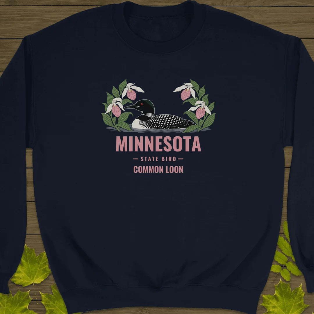 Minnesota State Bird Sweatshirt in Navy