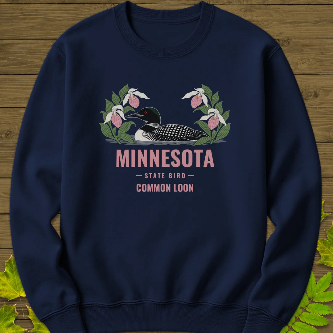 Minnesota State Bird Sweatshirt in Navy