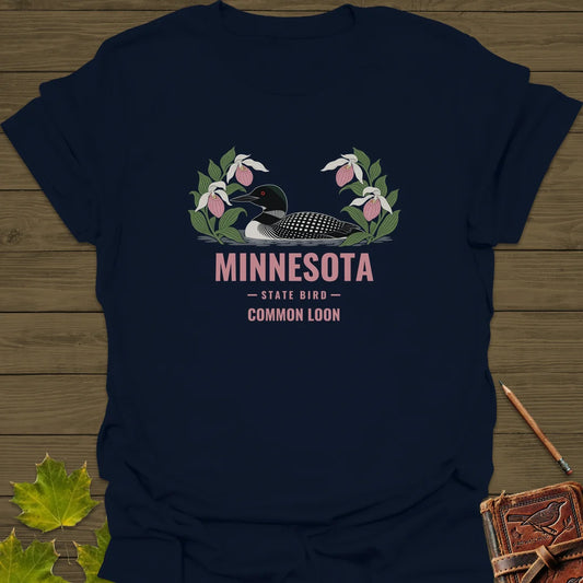 Minnesota State Bird T-Shirt in Navy