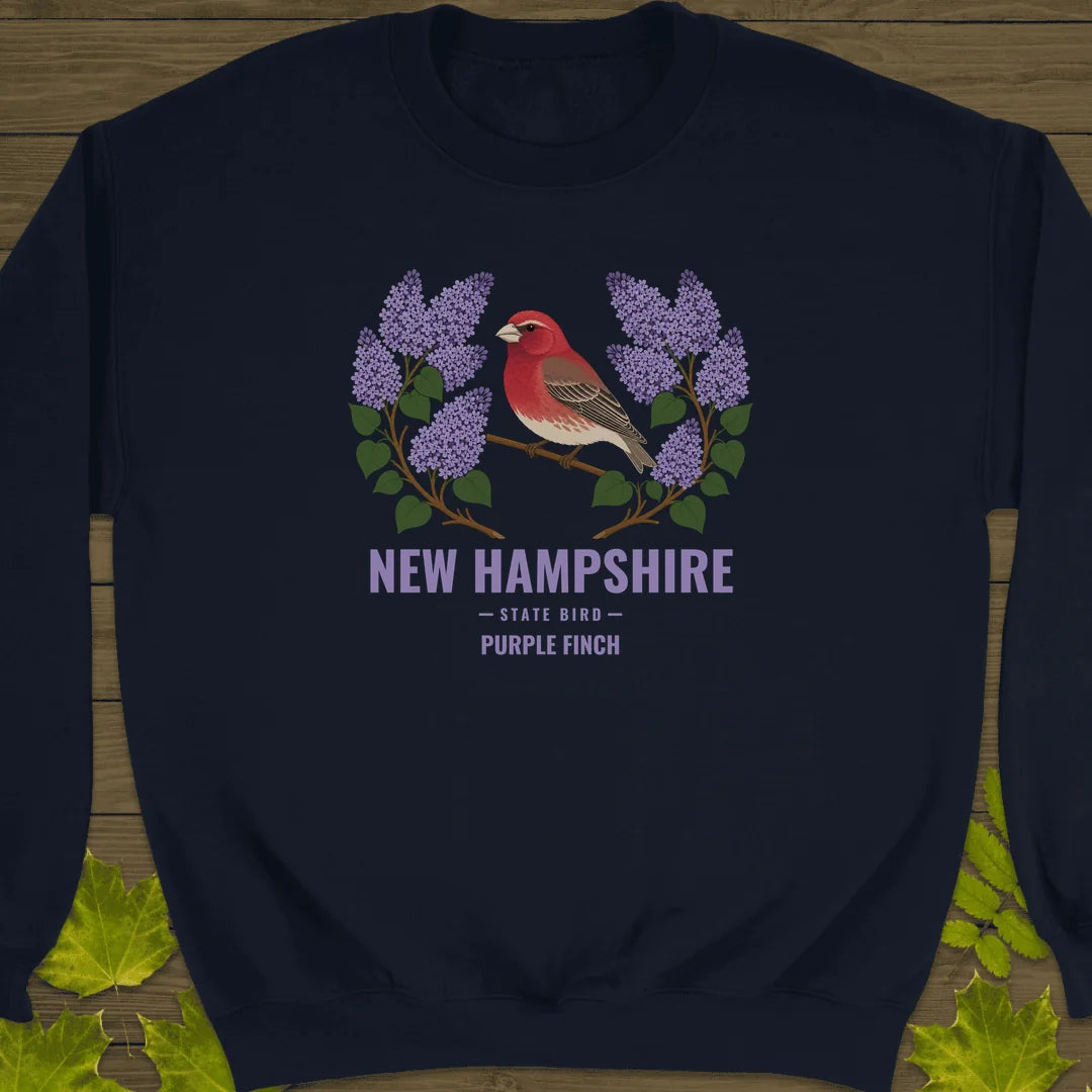 New Hampshire State Bird Sweatshirt in Navy