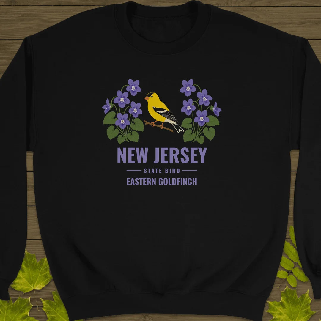New Jersey State Bird Sweatshirt in Black