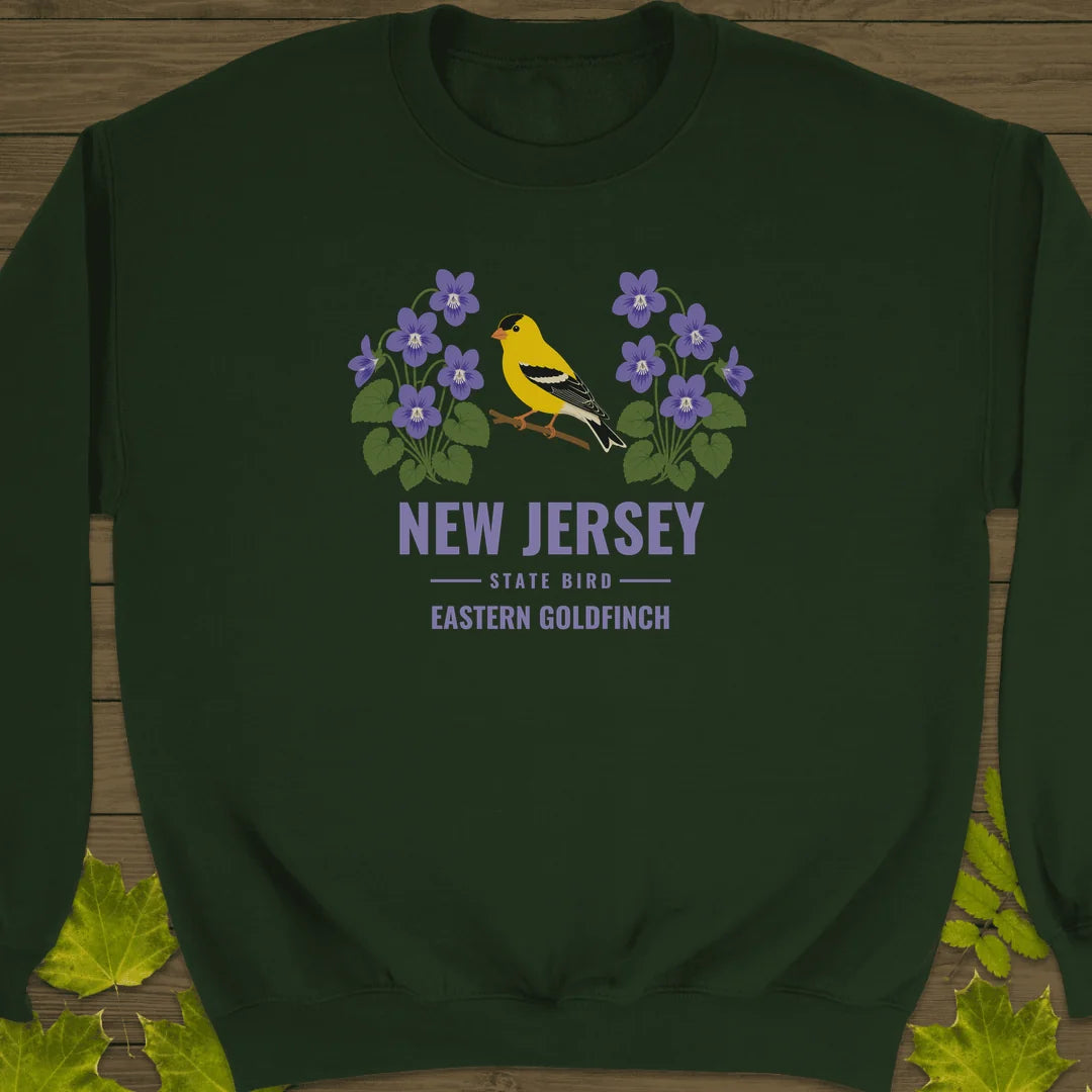 New Jersey State Bird Sweatshirt in Forest Green