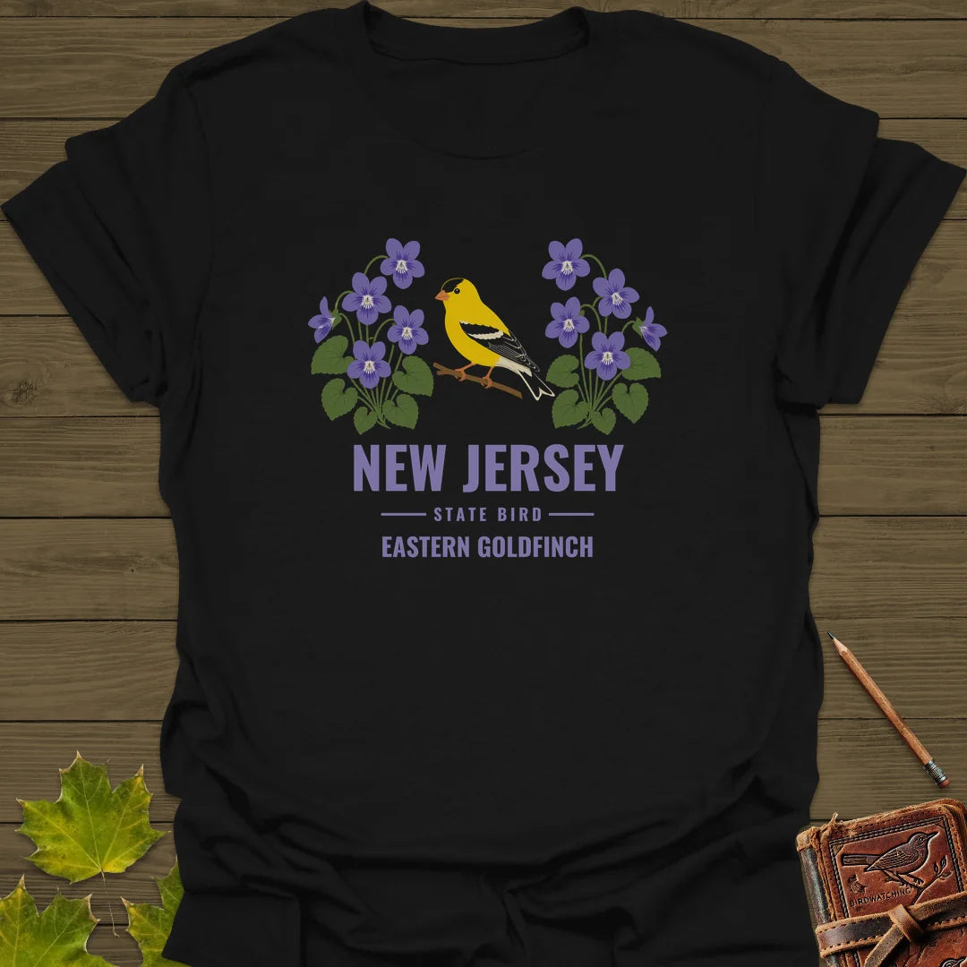 New Jersey State Bird T-Shirt in Black