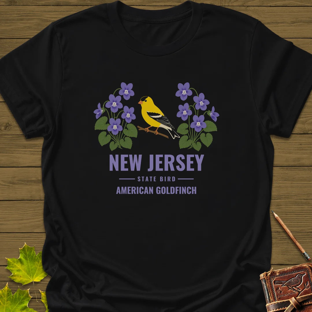 New Jersey State Bird T-Shirt in Black