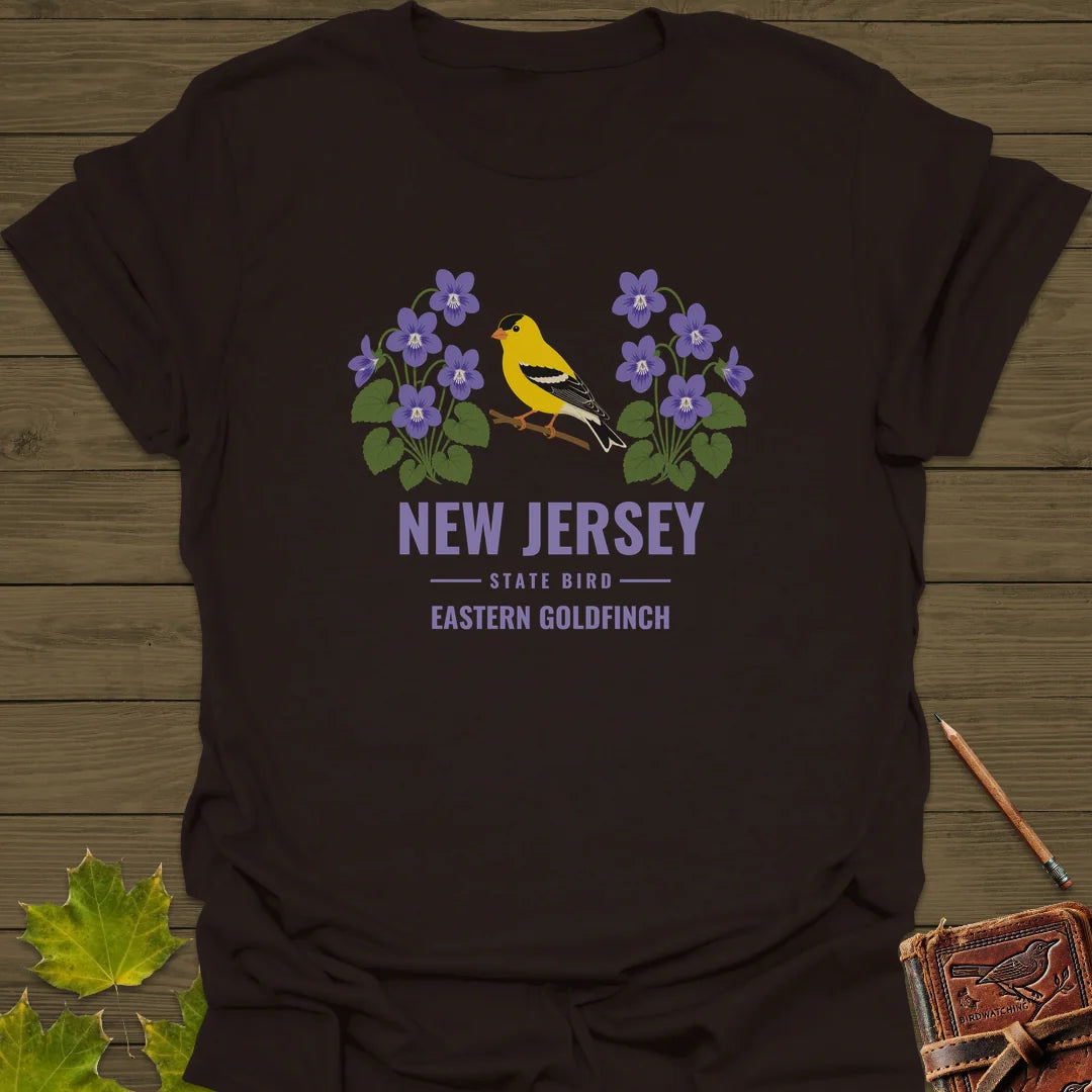 New Jersey State Bird T-Shirt in Dark Chocolate