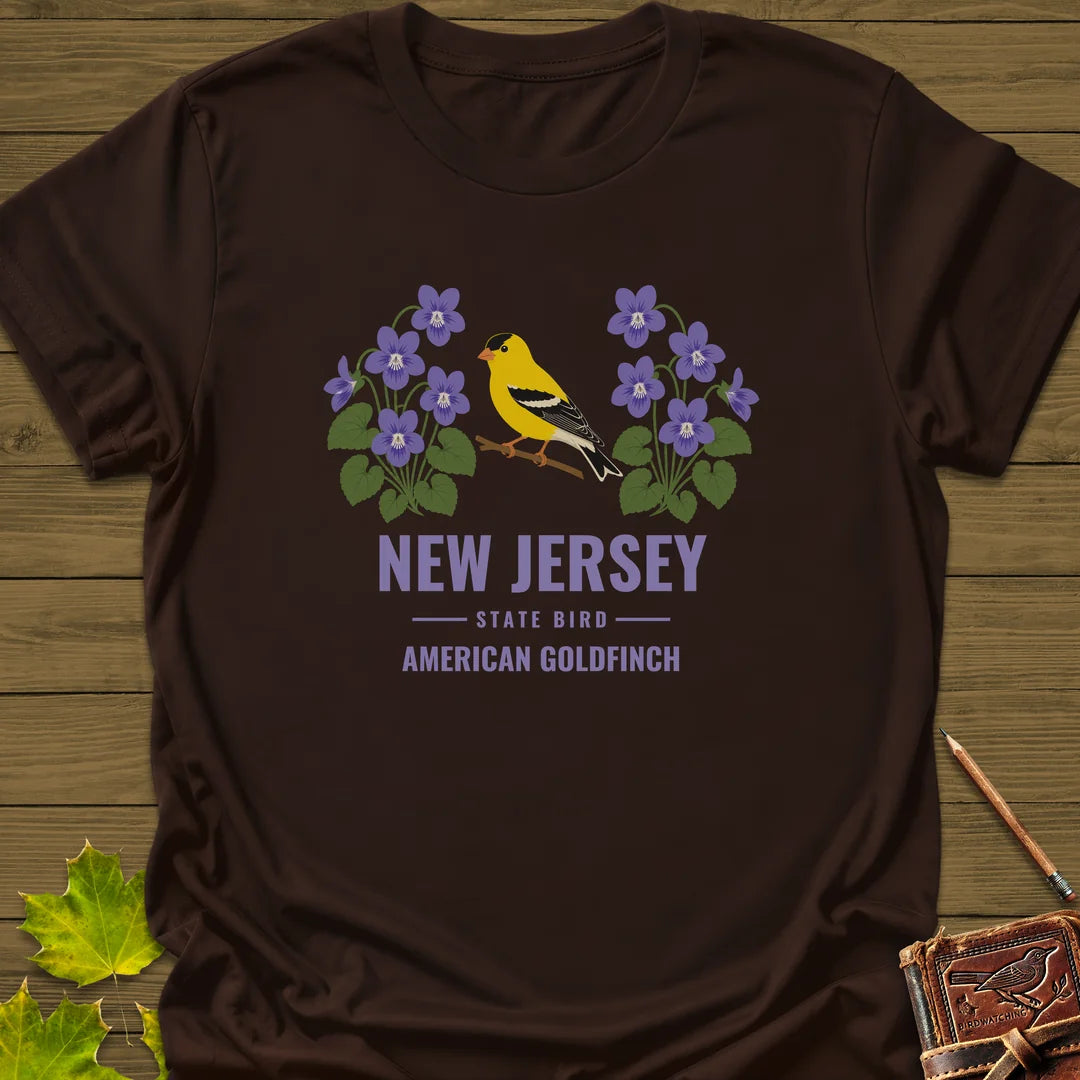 New Jersey State Bird T-Shirt in Dark Chocolate