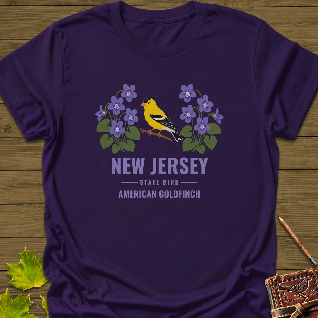 New Jersey State Bird T-Shirt in Purple