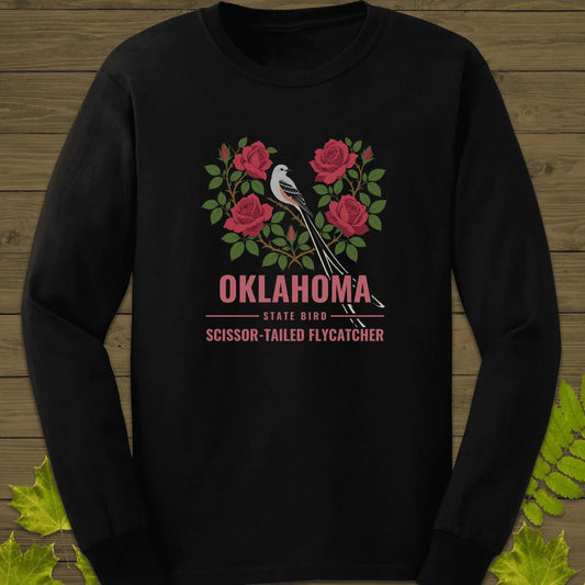 Oklahoma State Bird Long Sleeve in Black