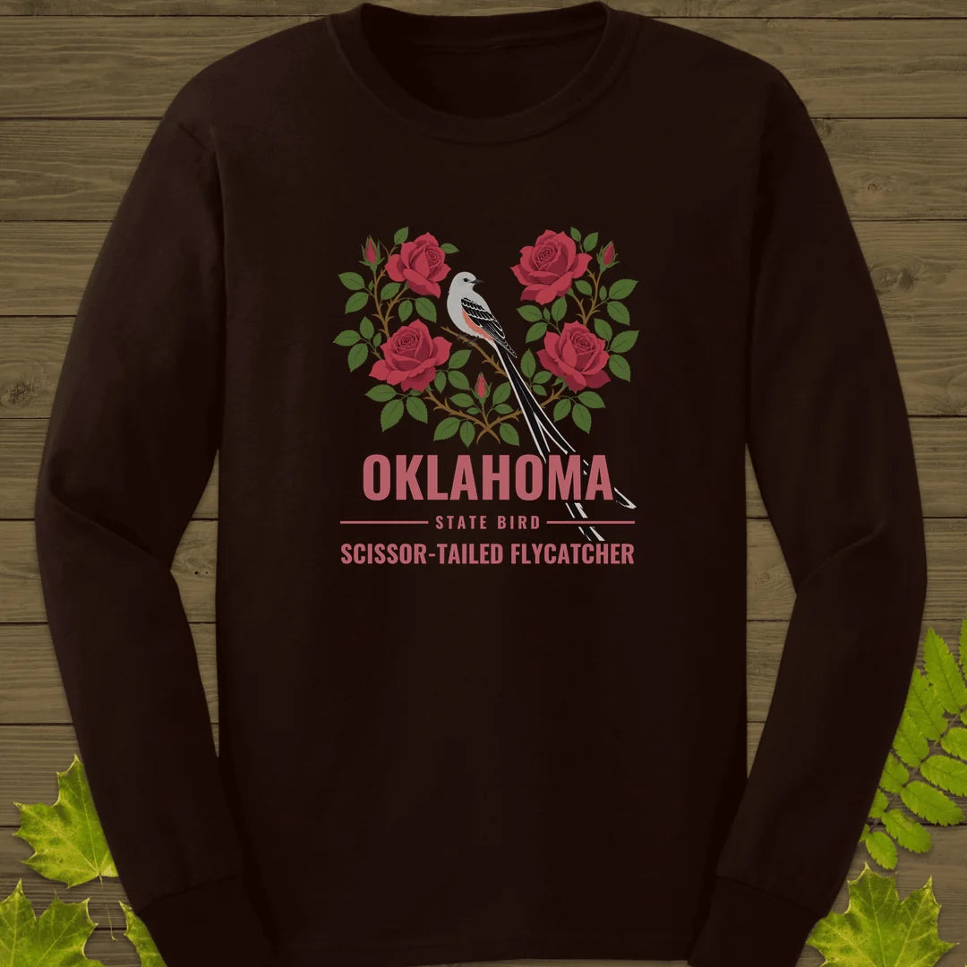 Oklahoma State Bird Long Sleeve in Dark Chocolate