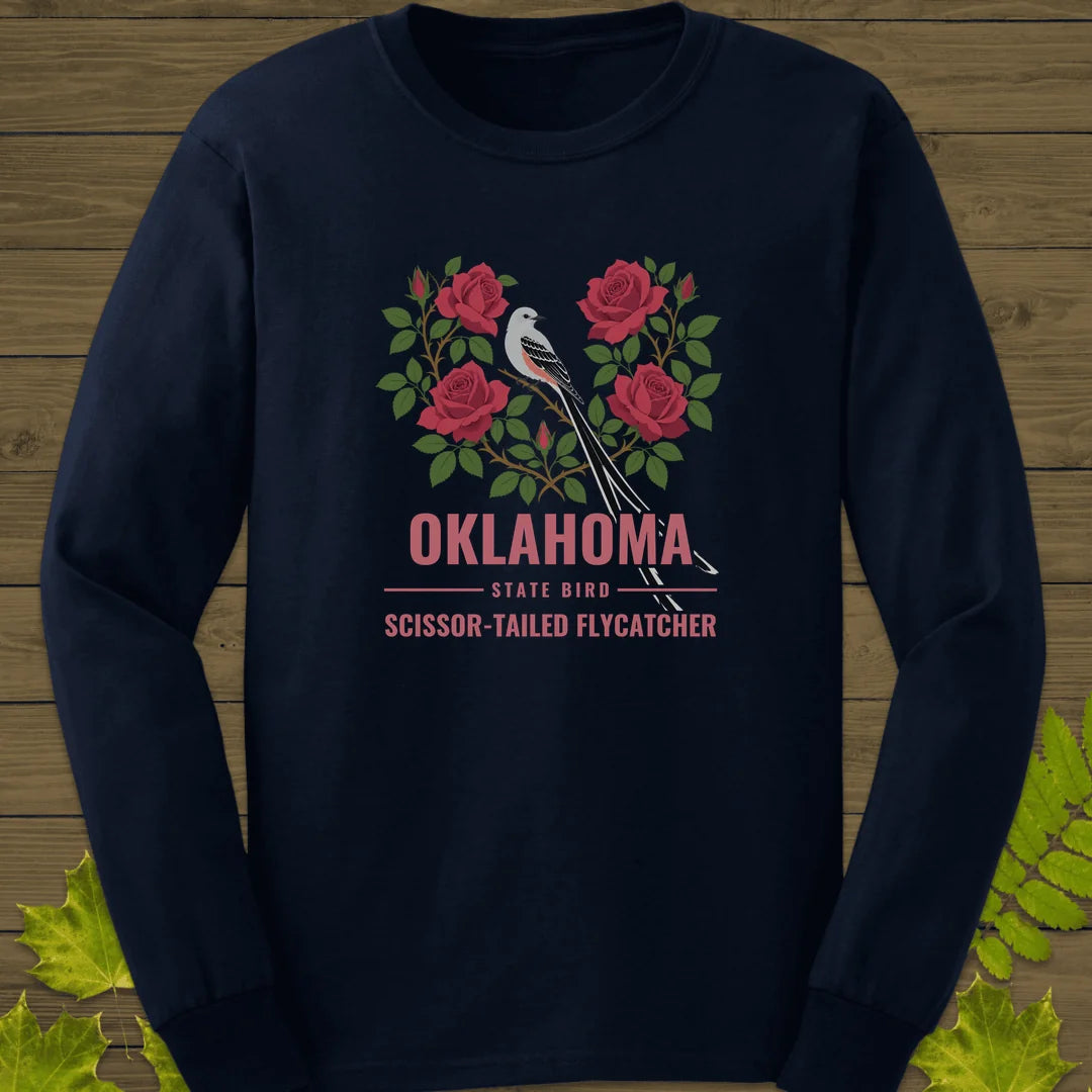 Oklahoma State Bird Long Sleeve in Navy