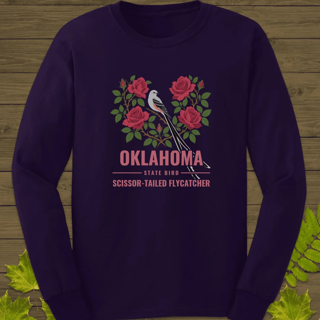 Oklahoma State Bird Long Sleeve in Purple